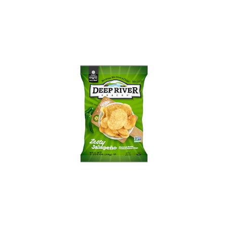 Deep River Snacks Kettle Chips Zesty Jalapeno 1.375 oz., PK48 10021
